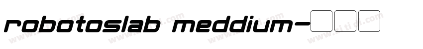 robotoslab meddium字体转换